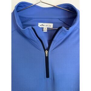 Peter Millar Crown Sport Perth Polka Dot Dip Dye Performance 1/4 Zip Pullover XL